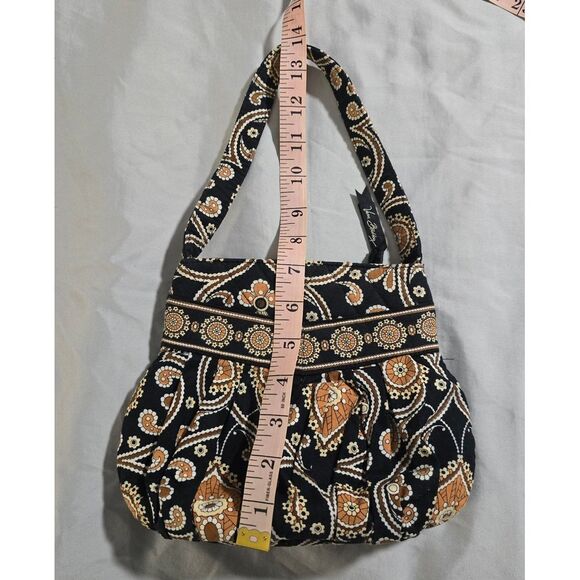 Vera Bradley Hannah Bag in Caffe Latte Retired Paisley Print Small Purse Handbag - Picture 4 of 5